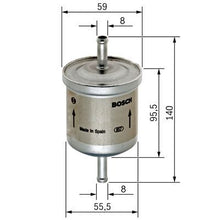 Load image into Gallery viewer, 0450905002 Bosch EFI Fuel Filter 8mm Barbs
